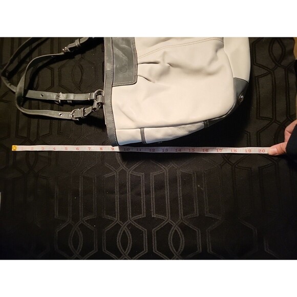 Coach Womens Handbag Satchel Shoulder Purse Grey Leather A1072-F13759  H2 - Picture 16 of 16